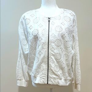 Caslon Eyelet Bomber Jacket